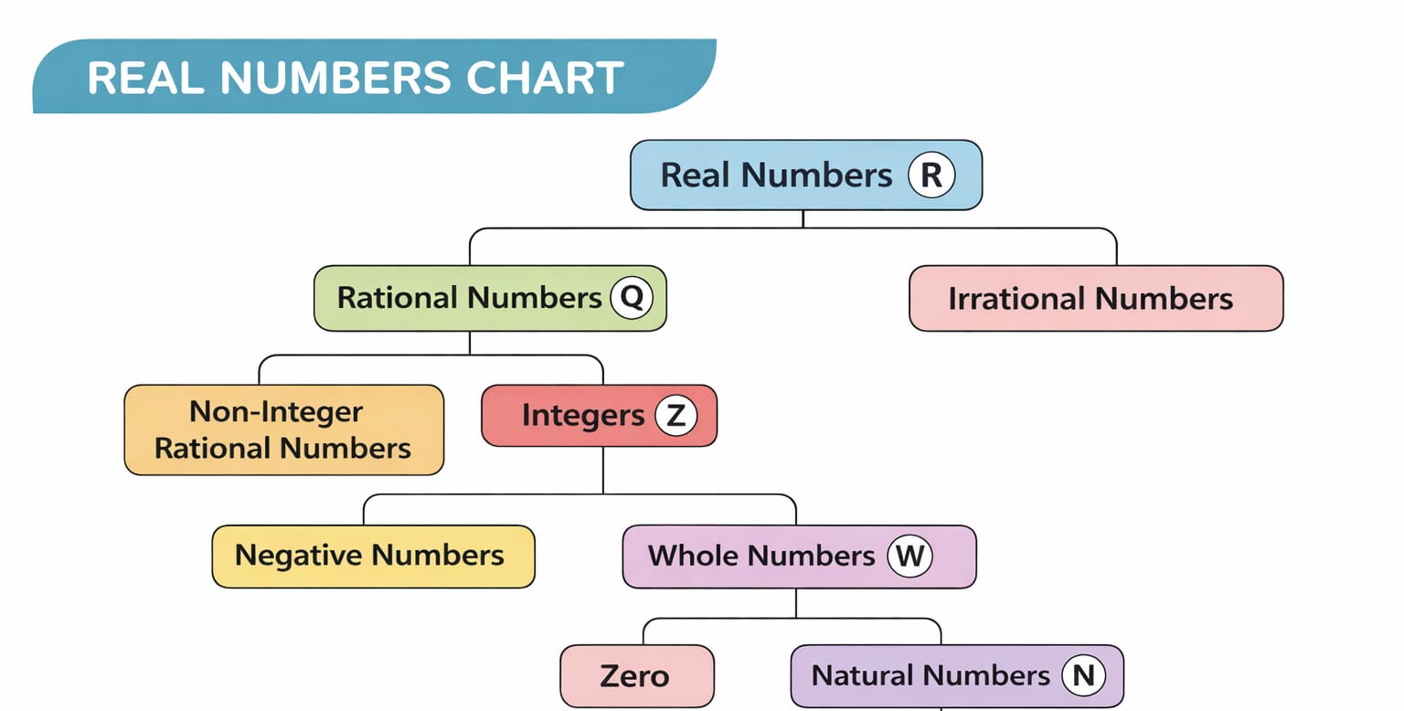 Real Numbers Chart